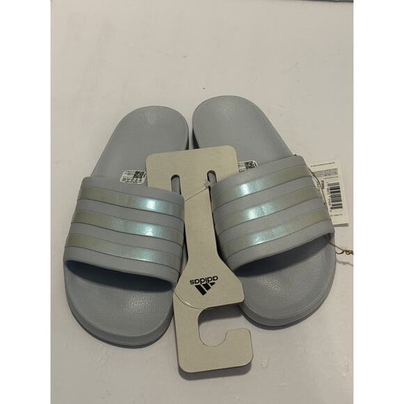 Adidas Adilette Aqua Slides Shoes Mens Size 10 Three Stripes IF0894 Pool Sandals - Picture 6 of 7